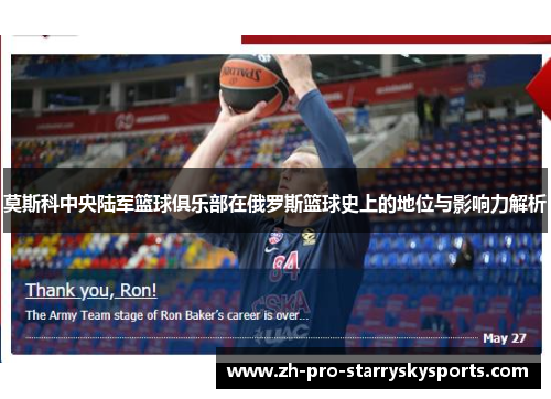 莫斯科中央陆军篮球俱乐部在俄罗斯篮球史上的地位与影响力解析